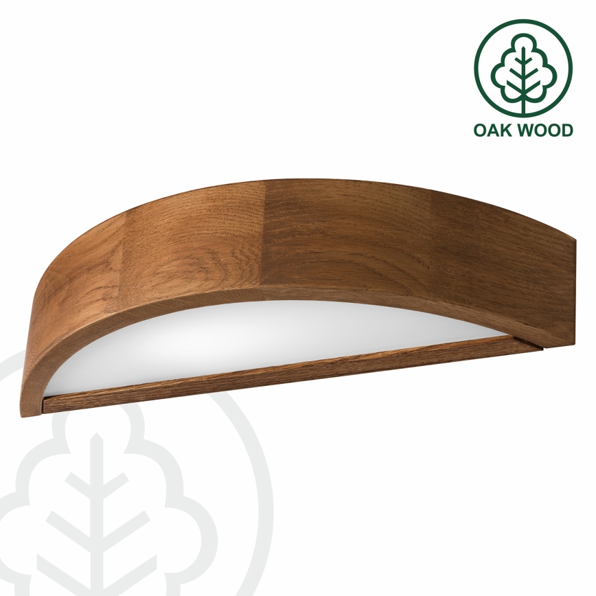 Brilagi - LED stenska svetilka CARVALHO 1xE27/15W/230V hrast-češnja