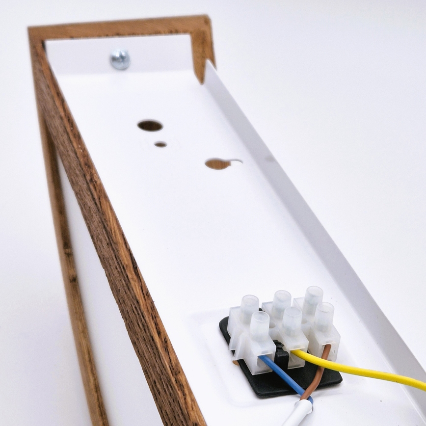 Brilagi - LED stenska svetilka CARVALHO 1xE27/15W/230V hrast-češnja