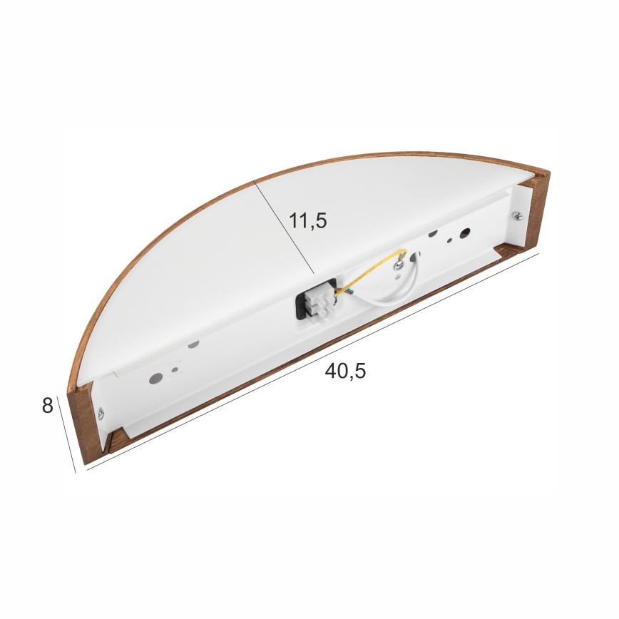 Brilagi - LED stenska svetilka CARVALHO 1xE27/15W/230V hrast-češnja