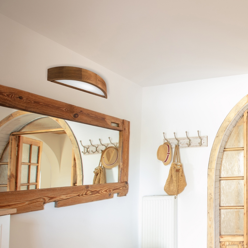 Brilagi - LED Stenska svetilka CARVALHO 1xE27/60W/230V hrast češnja