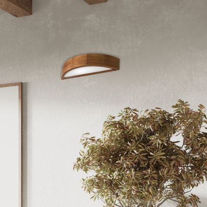 Brilagi - LED Stenska svetilka CARVALHO 1xE27/60W/230V hrast češnja