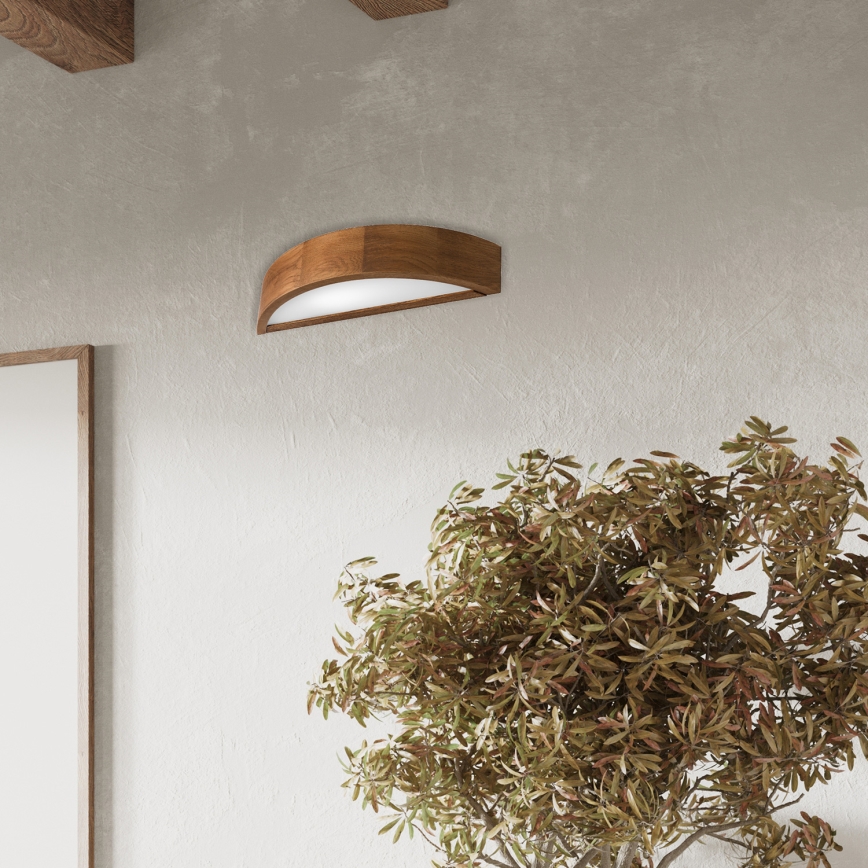 Brilagi - LED Stenska svetilka CARVALHO 1xE27/60W/230V hrast češnja