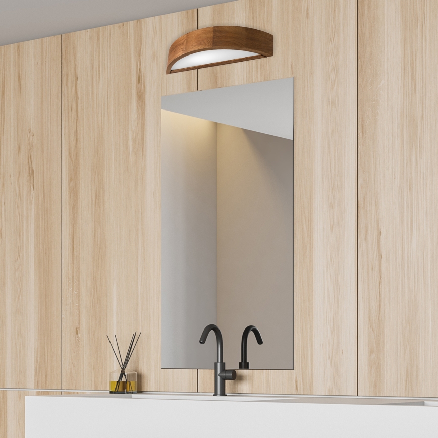 Brilagi - LED Stenska svetilka CARVALHO 1xE27/60W/230V hrast češnja