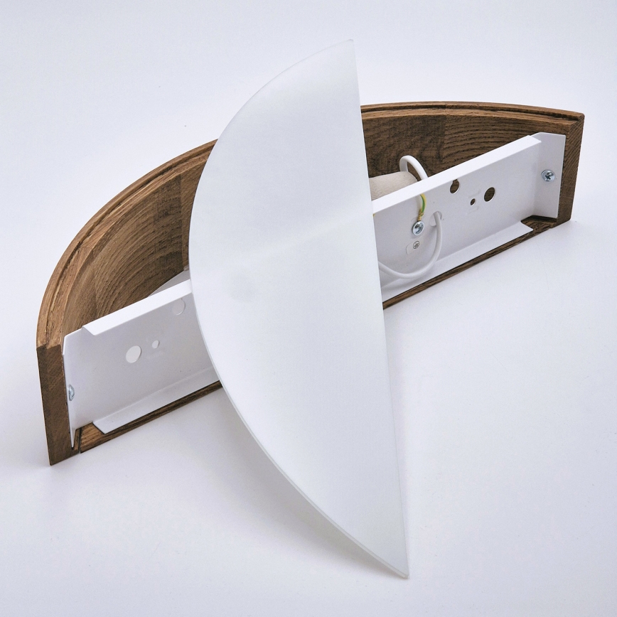 Brilagi - LED Stenska svetilka CARVALHO 1xE27/60W/230V hrast češnja