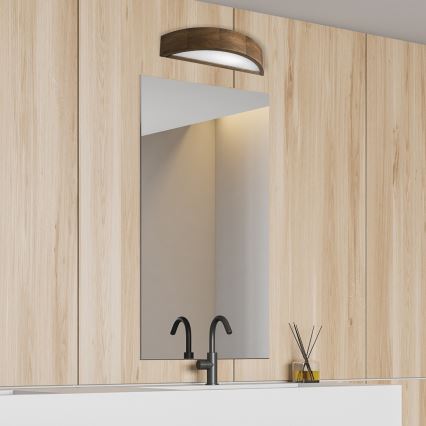 Brilagi - LED Stenska svetilka CARVALHO 1xE27/60W/230V hrast oreh