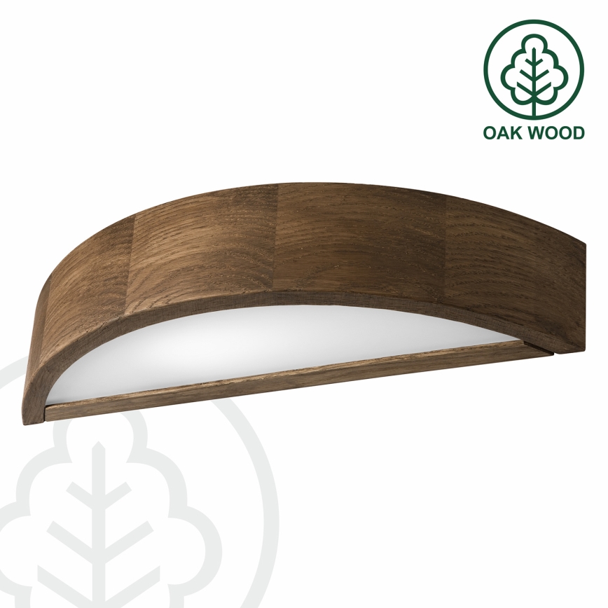Brilagi - LED Stenska svetilka CARVALHO 1xE27/60W/230V hrast oreh