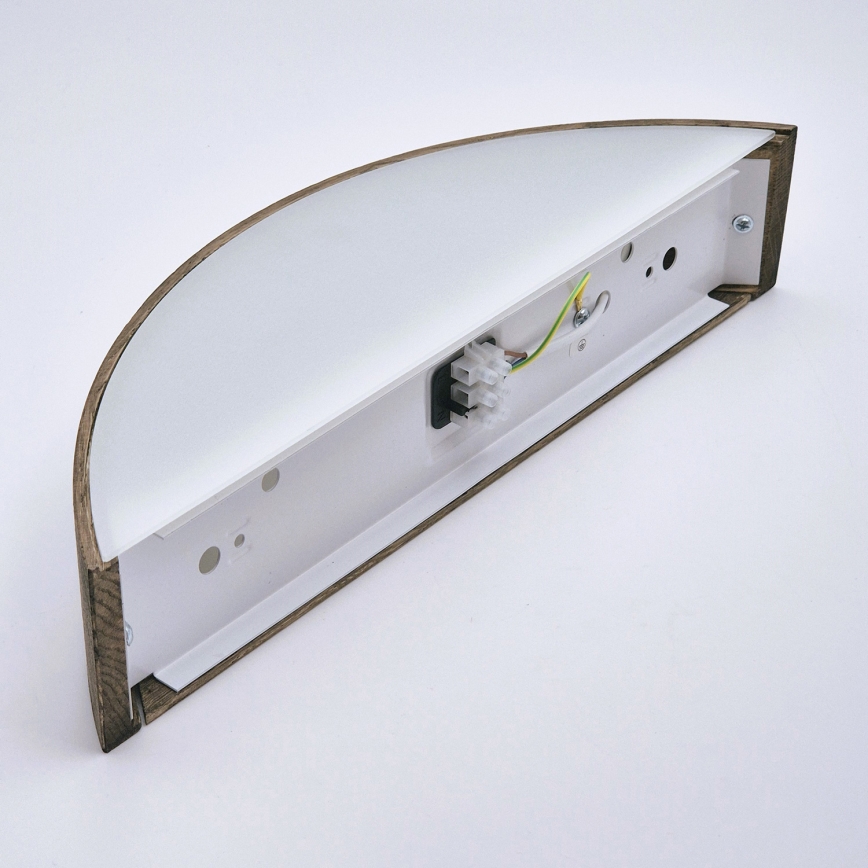 Brilagi - LED Stenska svetilka CARVALHO 1xE27/60W/230V hrast oreh