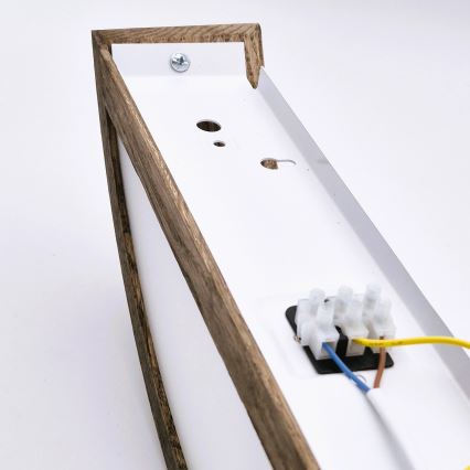 Brilagi - LED Stenska svetilka CARVALHO 1xE27/60W/230V hrast oreh