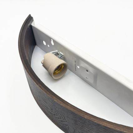 Brilagi - LED stenska svetilka CARVALHO SMOKEY 1xE27/60W/230V hrast