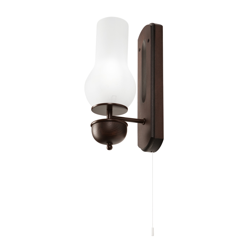 Brilagi - LED Stenska svetilka COTTAGE 1xE14/40W/230V bukev/bela