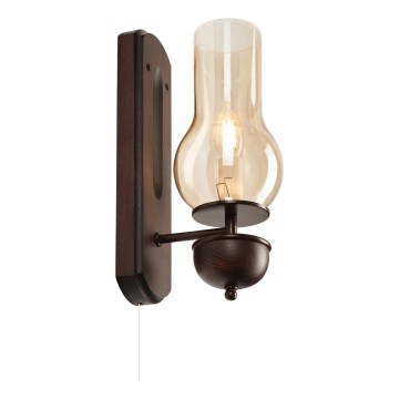 Brilagi - LED Stenska svetilka COTTAGE 1xE14/40W/230V bukev/rjava