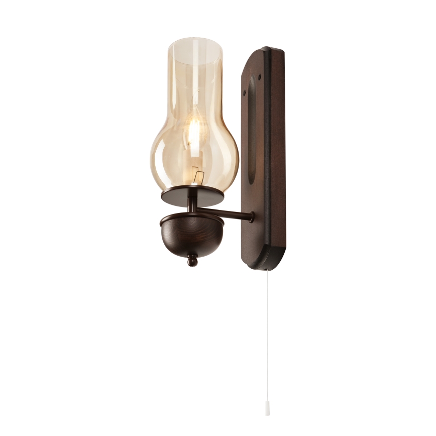 Brilagi - LED Stenska svetilka COTTAGE 1xE14/40W/230V bukev/rjava