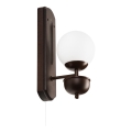 Brilagi - LED Stenska svetilka COTTAGE 1xG9/40W/230V bukev/bela