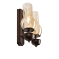 Brilagi - LED Stenska svetilka COTTAGE 2xE14/40W/230V bukev/rjava