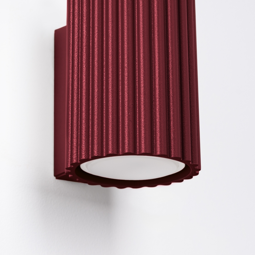 Brilagi - LED stenska svetilka CRESTO 1xGU10/10W/230V, 10 cm, bordo