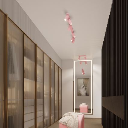 Brilagi - LED stenska svetilka CRESTO 1xGU10/10W/230V 10 cm rožnata