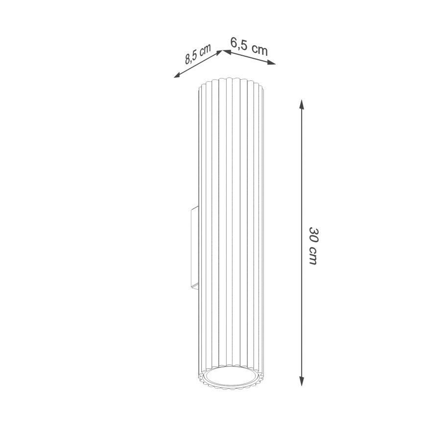 Brilagi - LED stenska svetilka CRESTO 2xGU10/10W/230V 30 cm zelena