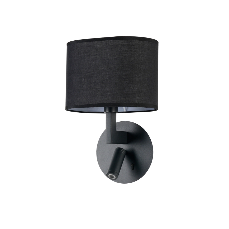 Brilagi - LED Stenska svetilka DAYA 1xE14/40W/230V + LED/3W črna