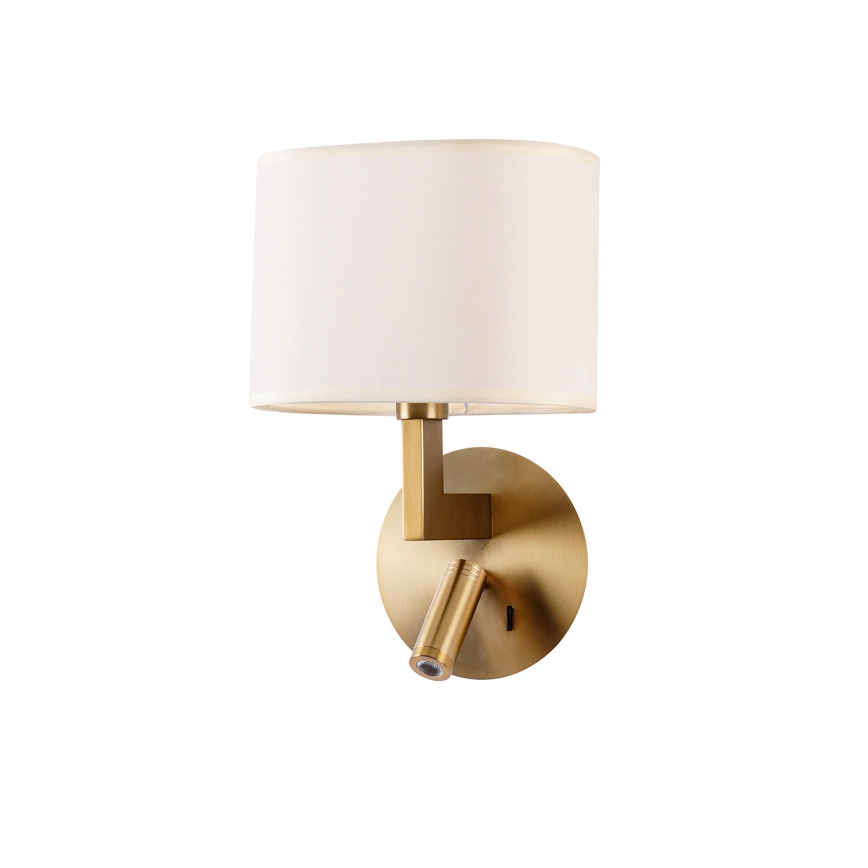 Brilagi - LED Stenska svetilka DAYA 1xE14/40W/230V + LED/3W krem barva/zlata