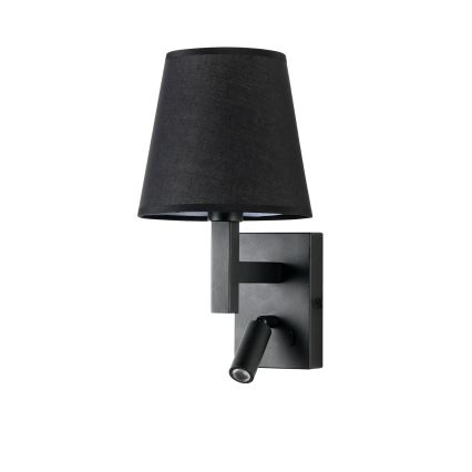 Brilagi - LED Stenska svetilka DEYA 1xE14/40W/230V + LED/3W črna