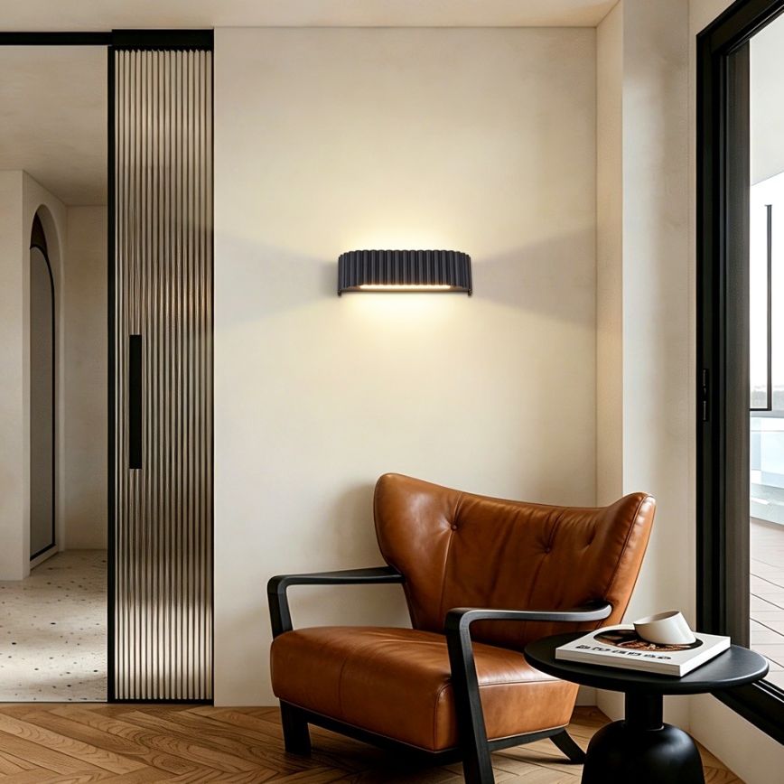 Brilagi - LED stensko svetilo FALCON MODERN LED/10W/230V 30 cm 3000/4500/6000K črno