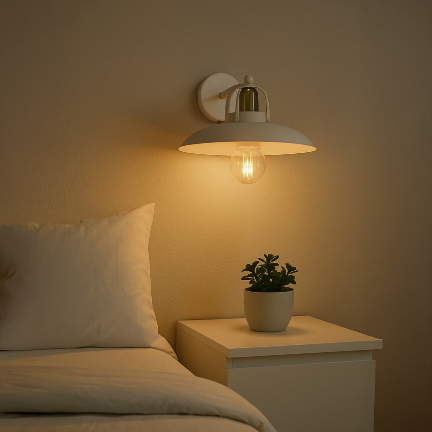 Brilagi - LED Stenska svetilka FLAMENGO 1xE27/60W/230V bela