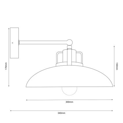 Brilagi - LED Stenska svetilka FLAMENGO 1xE27/60W/230V modra