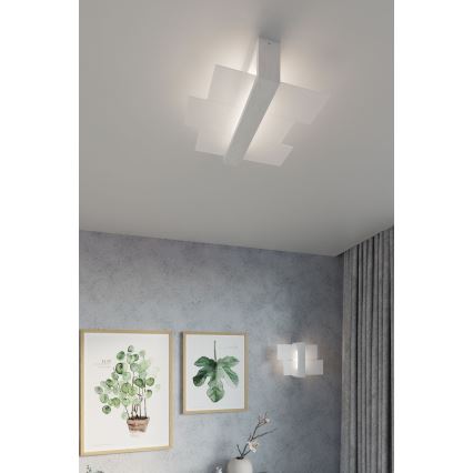 Brilagi -  LED Stenska svetilka HERA 1xE27/7,5W/230V bela