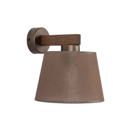 BRILAGI - LED Stenska svetilka LATTE 1xE27/15W/230V borovina/rjava