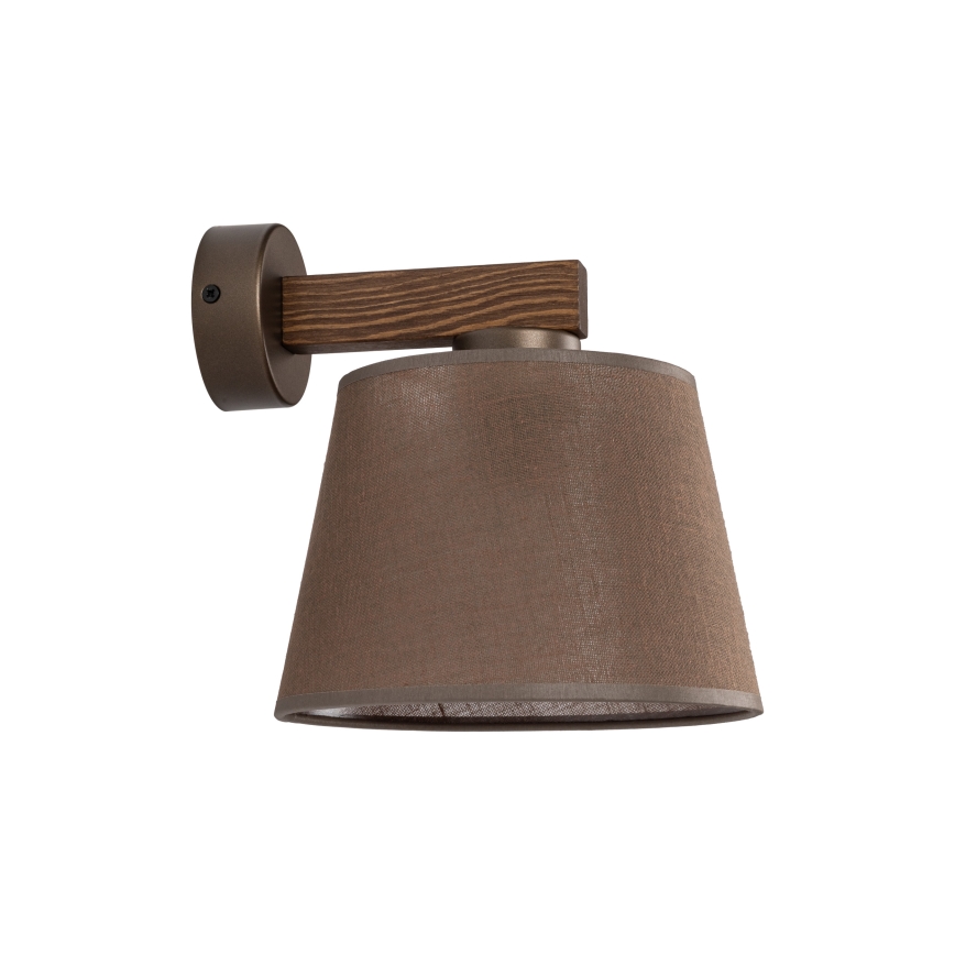 BRILAGI - LED Stenska svetilka LATTE 1xE27/15W/230V borovina/rjava
