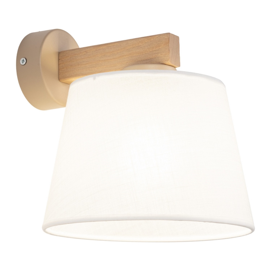 BRILAGI - LED stenska svetilka LATTE SABIA 1xE27/15W/230V borovica/bela
