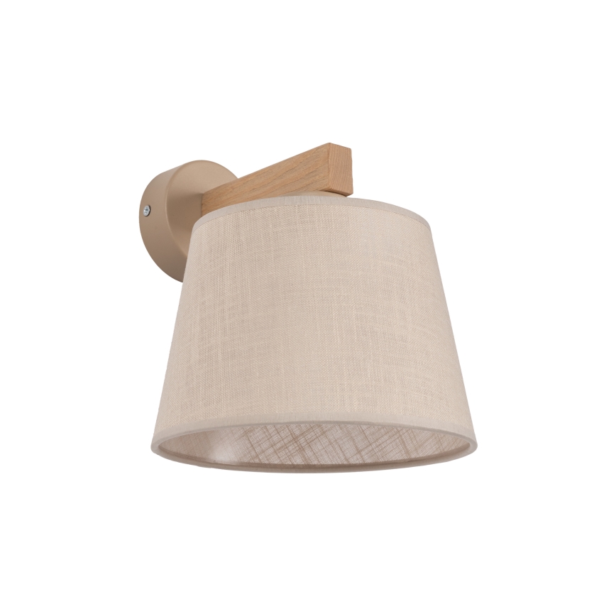 BRILAGI - LED stenska svetilka LATTE SABIA 1xE27/15W/230V borovina/bežna