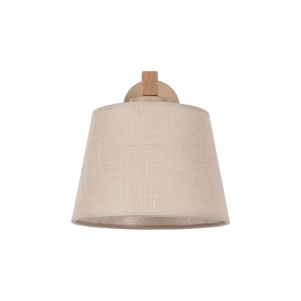 BRILAGI - LED stenska svetilka LATTE SABIA 1xE27/15W/230V borovina/bežna