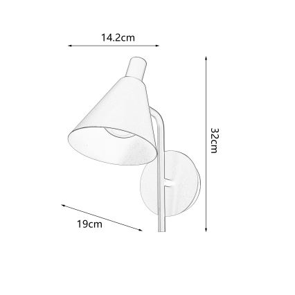 Brilagi - LED Stenska svetilka LUCERA LED/3W/230V črna