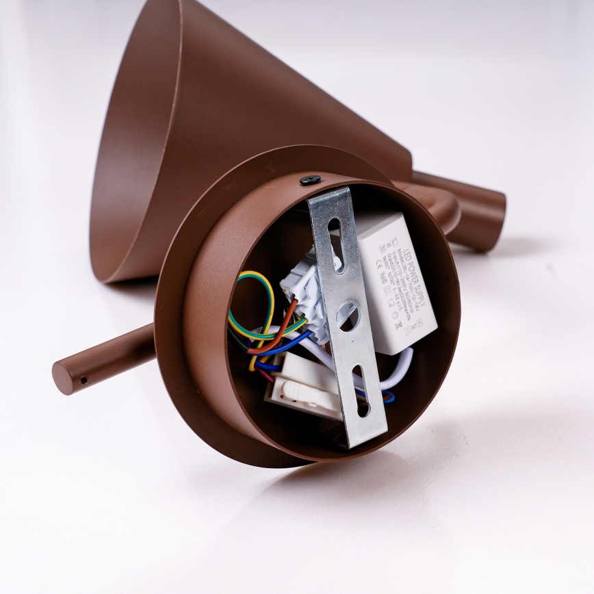 Brilagi - LED Stenska svetilka LUCERA LED/3W/230V rjava