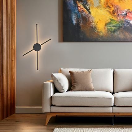 Brilagi - LED Stenska svetilka LUGO QUATTRO LED/16W/230V črna