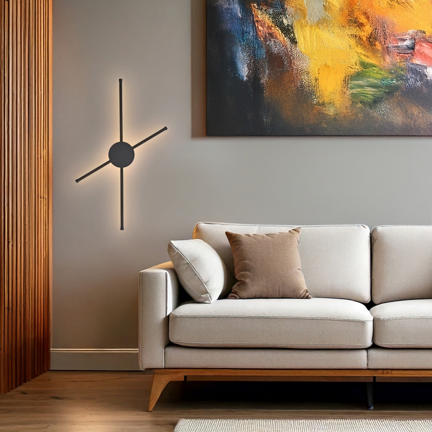 Brilagi - LED Stenska svetilka LUGO QUATTRO LED/16W/230V črna