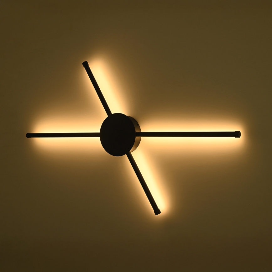 Brilagi - LED Stenska svetilka LUGO QUATTRO LED/16W/230V črna