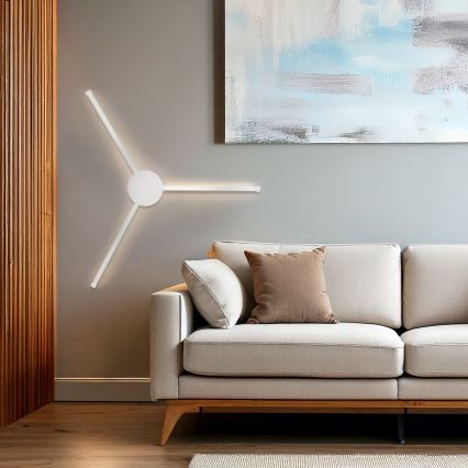 Brilagi - LED Stenska svetilka LUGO TRE LED/14W/230V bela