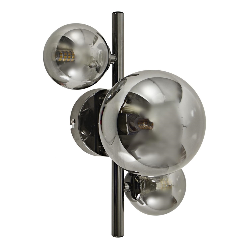 Brilagi - LED Stenska svetilka MILLA 3xG9/3W/230V sijajni krom/dimna
