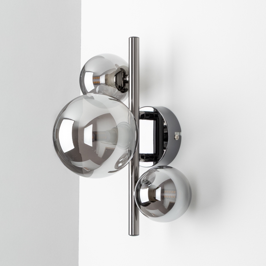 Brilagi - LED Stenska svetilka MILLA 3xG9/3W/230V sijajni krom/dimna