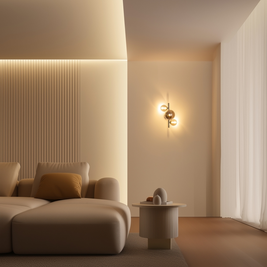 Brilagi - LED Stenska svetilka MILLA 3xG9/3W/230V sijajni krom/dimna