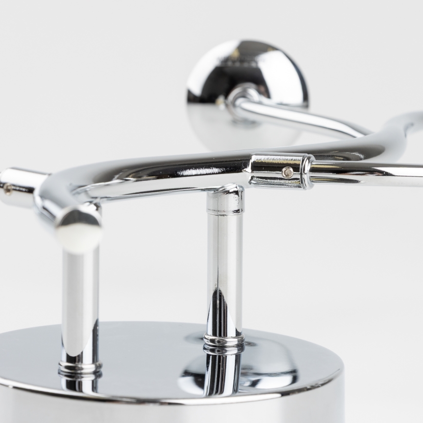 Brilagi - LED stenska svetilka MISTEL 3xG9/3W/230V črni krom / dimno steklo