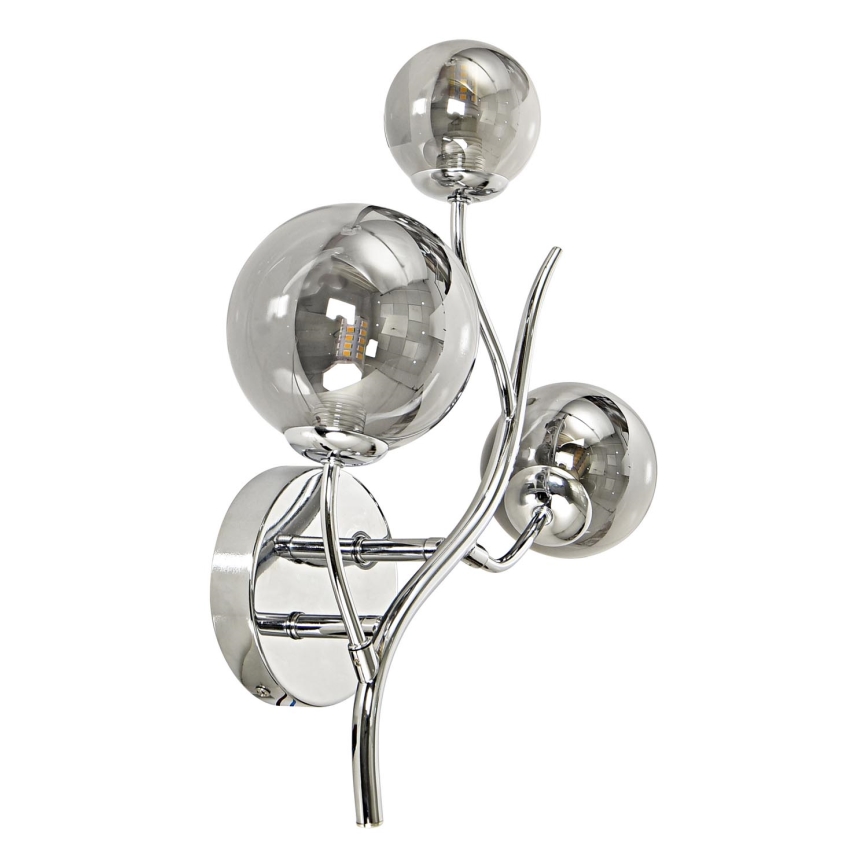 Brilagi - LED Stenska svetilka MISTEL 3xG9/3W/230V sijajni krom/dimna