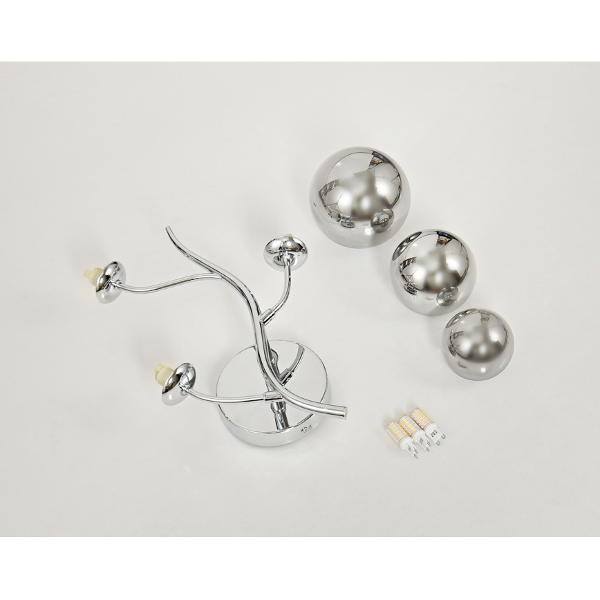 Brilagi - LED Stenska svetilka MISTEL 3xG9/3W/230V sijajni krom/dimna