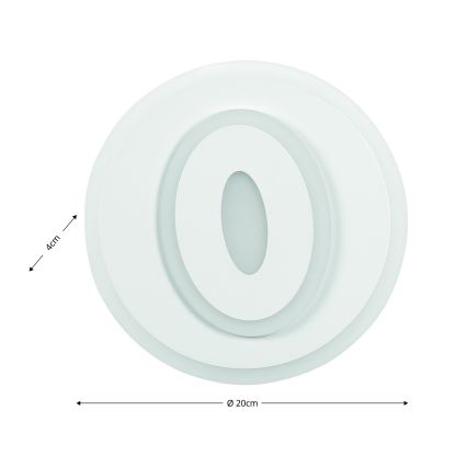 Brilagi - LED Stenska svetilka MODERN MINI LED/26W/230V 3000/4000/6000K