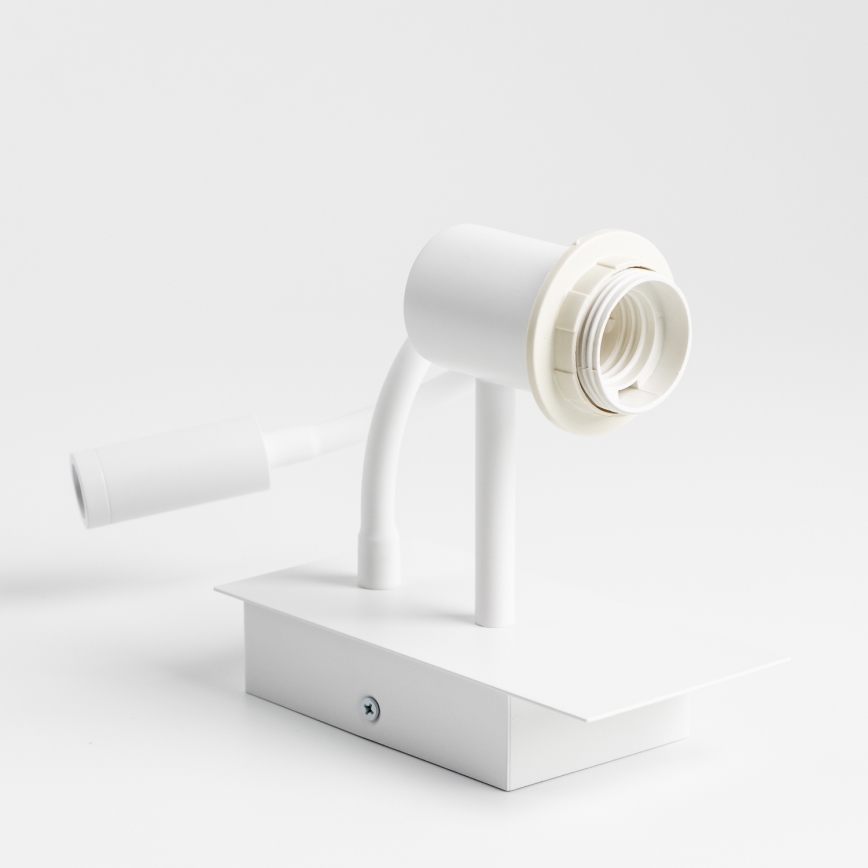 Brilagi - LED Fleksibilna stenska svetilka NUBILA 1xE27/25W/230V + LED/3W bela/rdeča