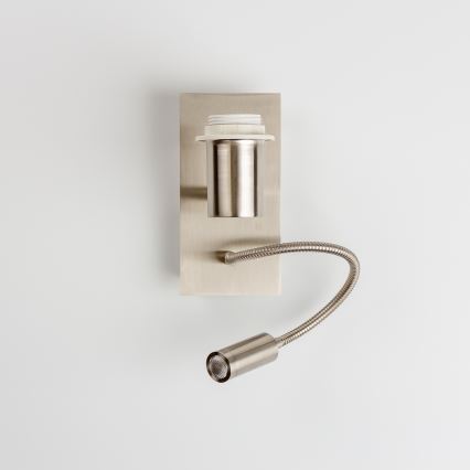 Brilagi - LED Fleksibilna stenska svetilka NUBILA 1xE27/25W/230V + LED/3W mat krom/zelena