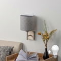 BRILAGI - LED stenska svetilka NUBILA 1xE27/60W/230V matni krom/siva