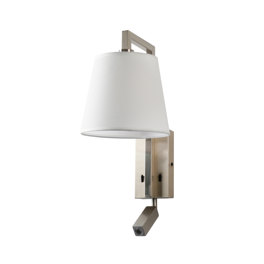 Brilagi - LED Stenska svetilka RAYA 1xE14/40W/230V + LED/3W bela/mat krom